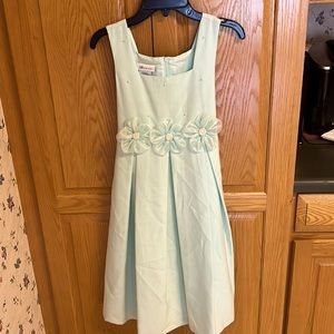 Girls aqua dress size 12